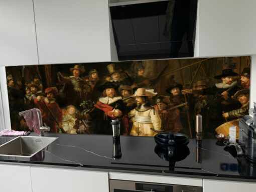 Spatscherm met Nachtwacht van Rembrandt van Rijn