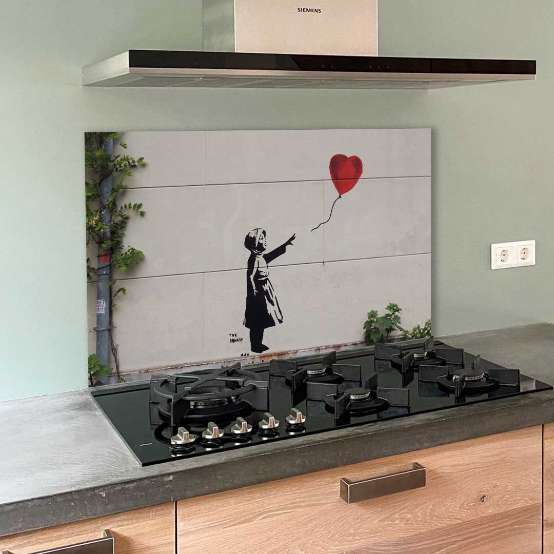 In homoseksueel Fascineren Achterwand streetart Banksy - Kunst in je keuken