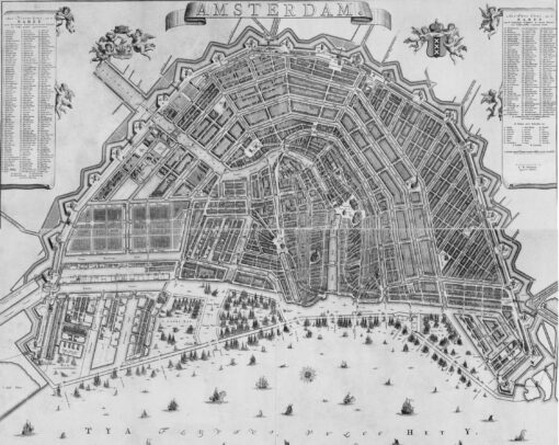 plattegrond Amsterdam 18e eeuw
