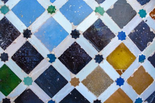 Marokkaanse tegels blauw