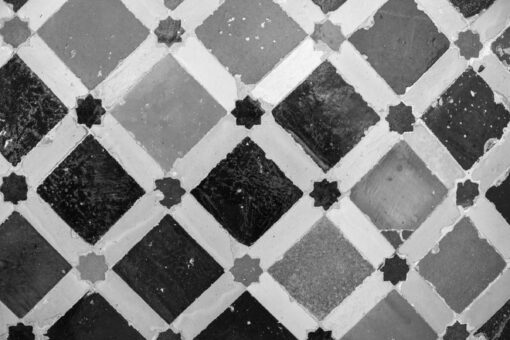 Marokkaanse tegels zwart-wit