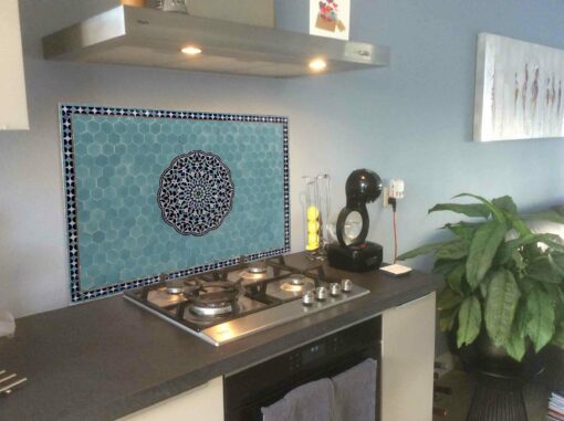 Keuken_blauwe_Marokkaanse_tegel_mozaiek