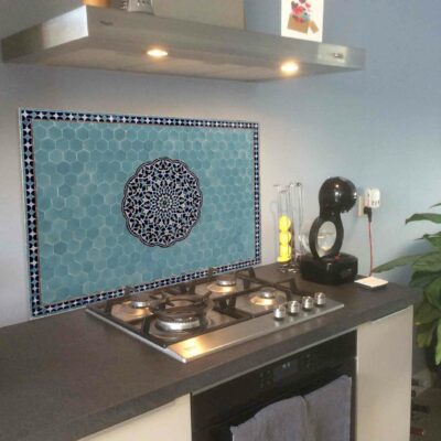 Keuken_blauwe_Marokkaanse_tegel_mozaiek