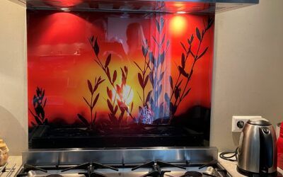 Keuken spatscherm met eigen foto