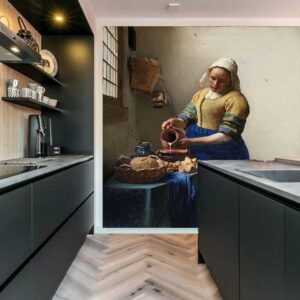 Keuken achterwand melkmeisje vermeer