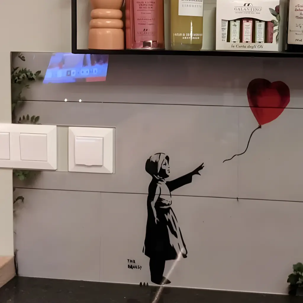 Backsplash met Banksy