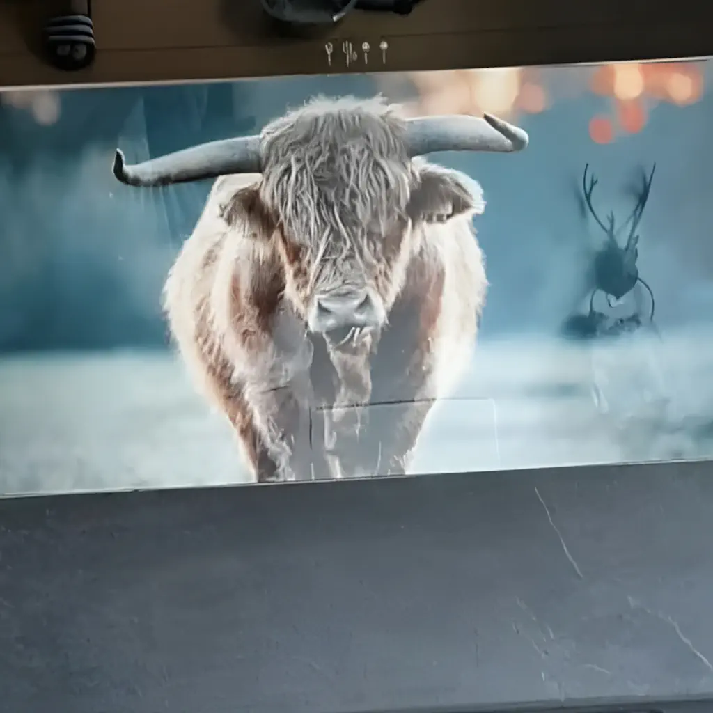 Keukenspatplaat met Schotse hooglander