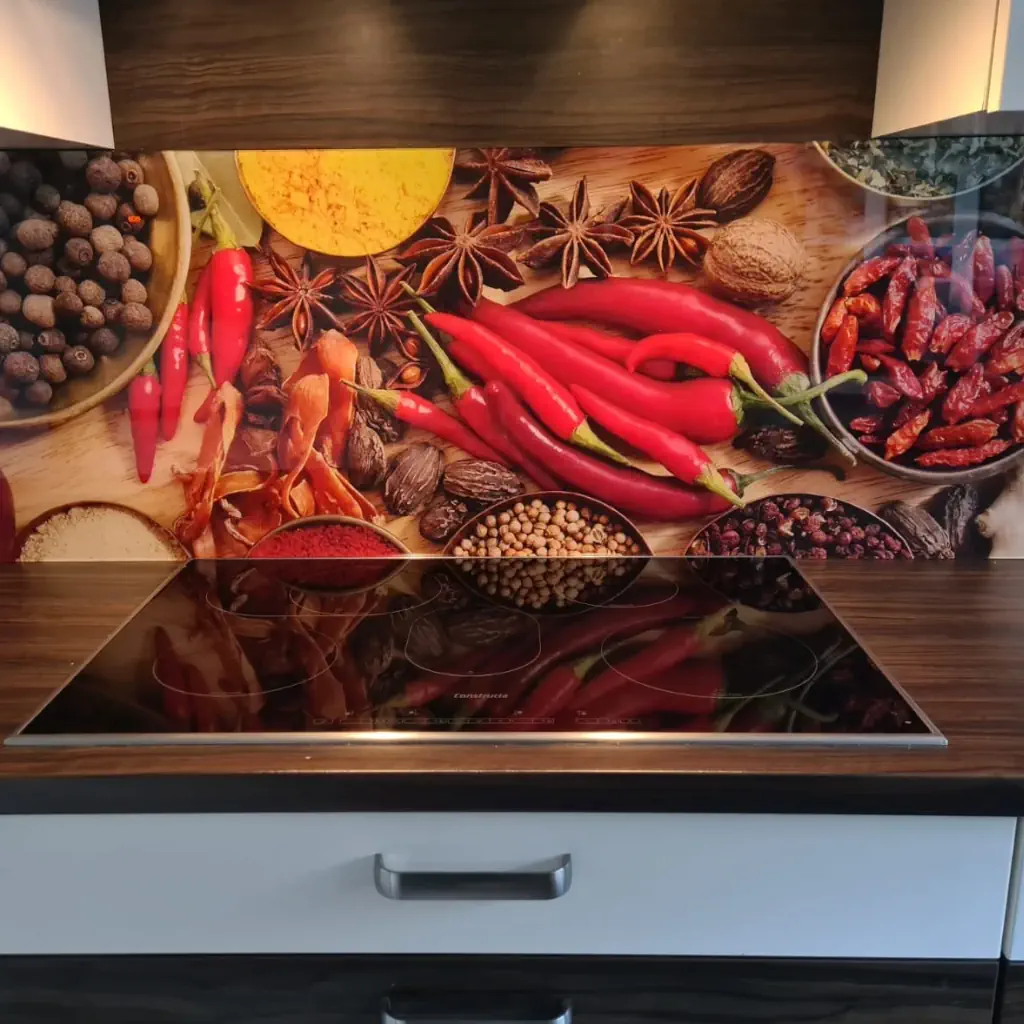 Pittige achterwand in de keuken
