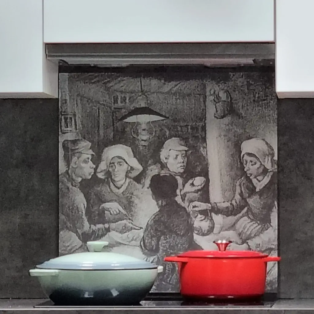 Spatscherm lythografie Aardappeleters Van Gogh