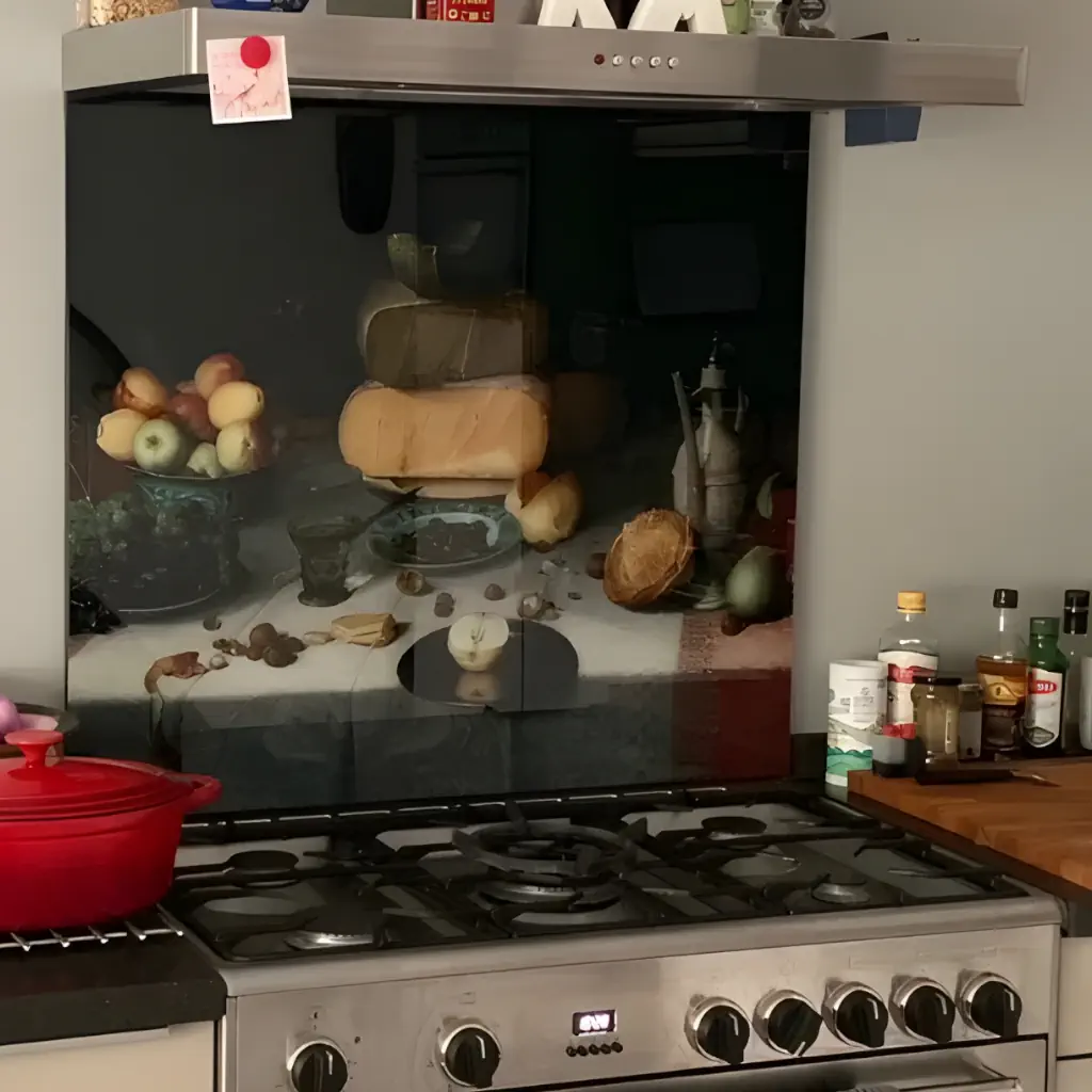 Spatscherm met Oude Meester