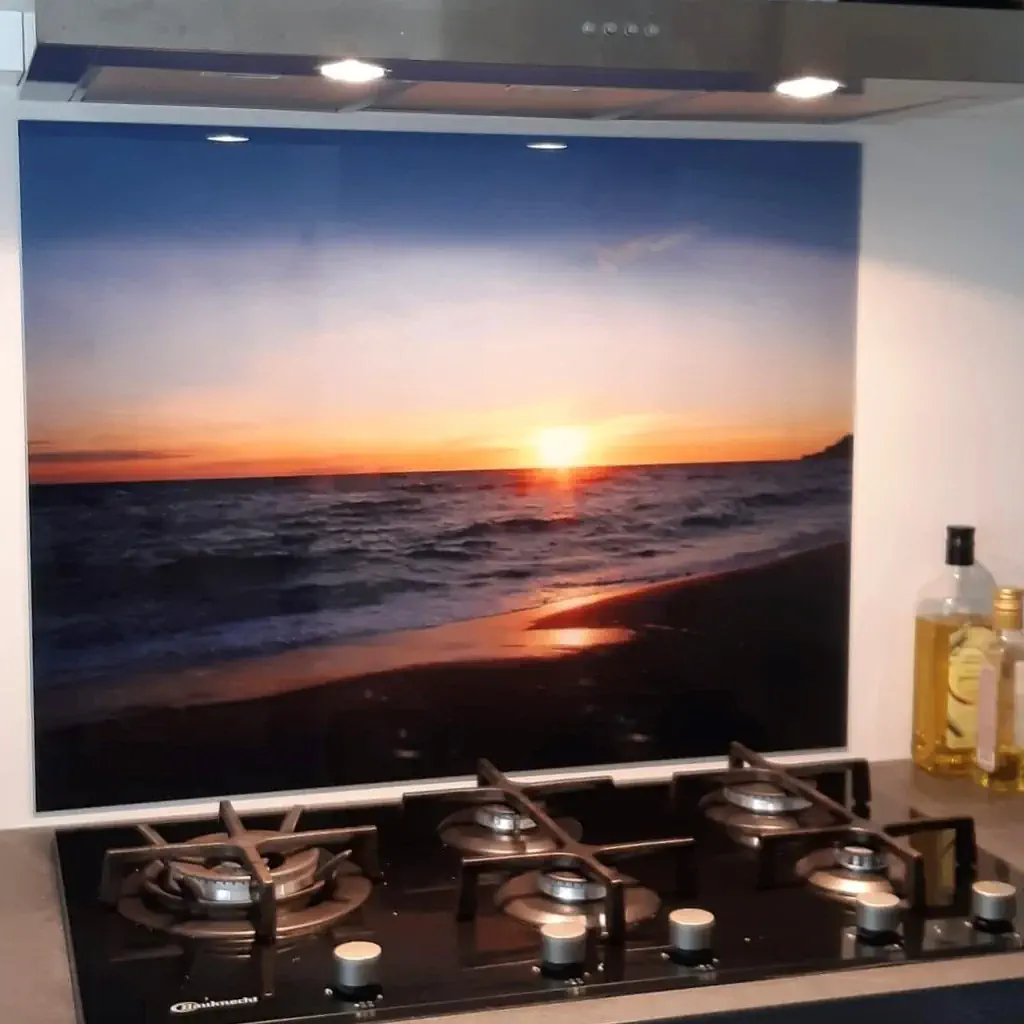 Spatscherm met eigen foto
