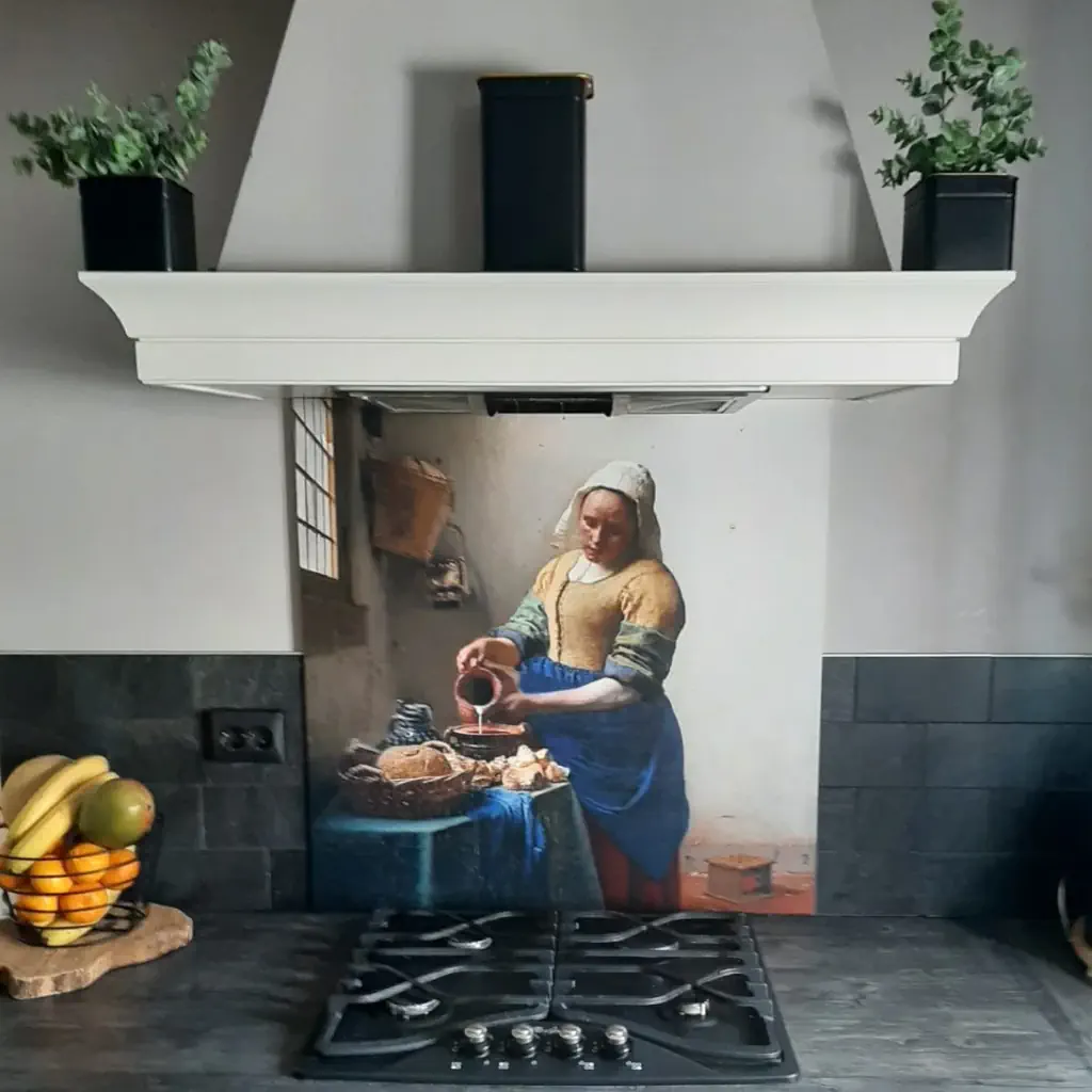 Spatwand met Melkmeisje