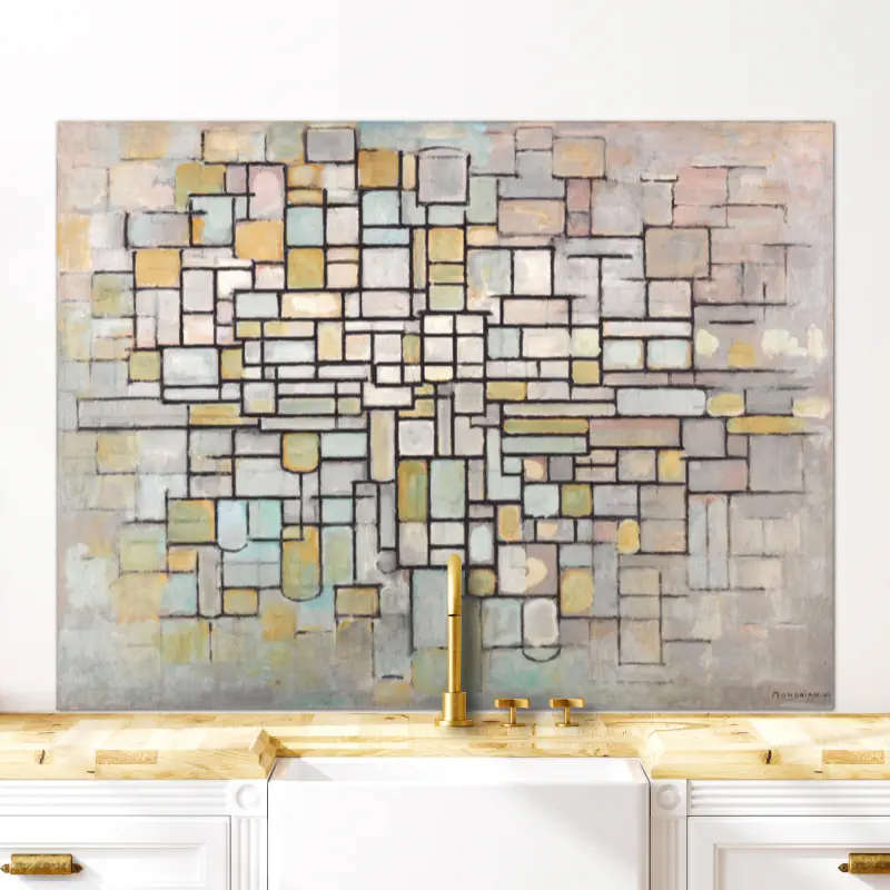 Compositie Nummer 2 van Mondriaan Compositie Nummer 2 van Mondriaan - Afbeelding 5