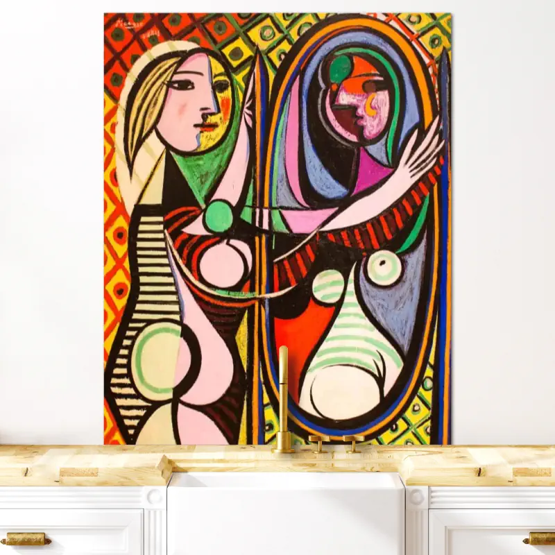 Dame voor een Spiegel van Pablo Picasso Dame voor een Spiegel van Pablo Picasso - Afbeelding 5
