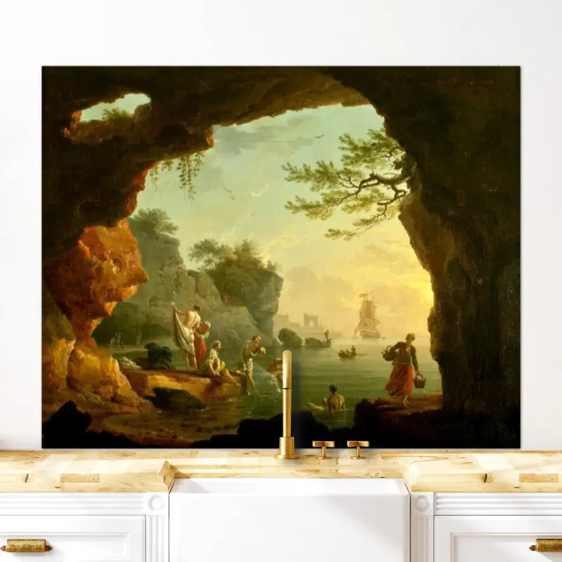 De Badgasten van Claude Joseph Vernet De Badgasten van Claude Joseph Vernet - Afbeelding 5