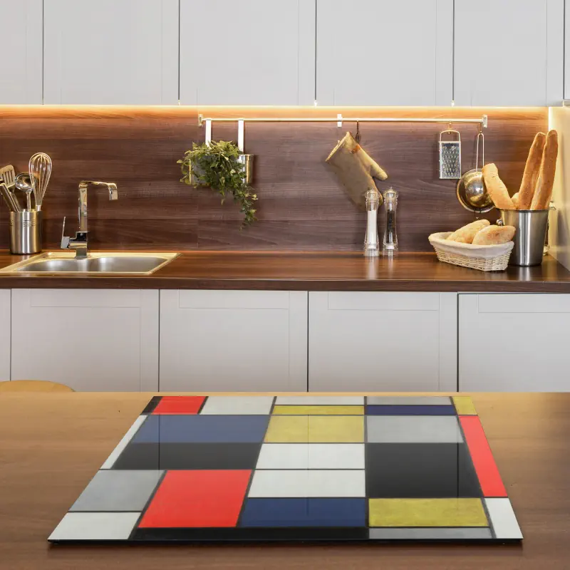 De Grote Compositie A van Mondriaan De Grote Compositie A van Mondriaan - Afbeelding 3