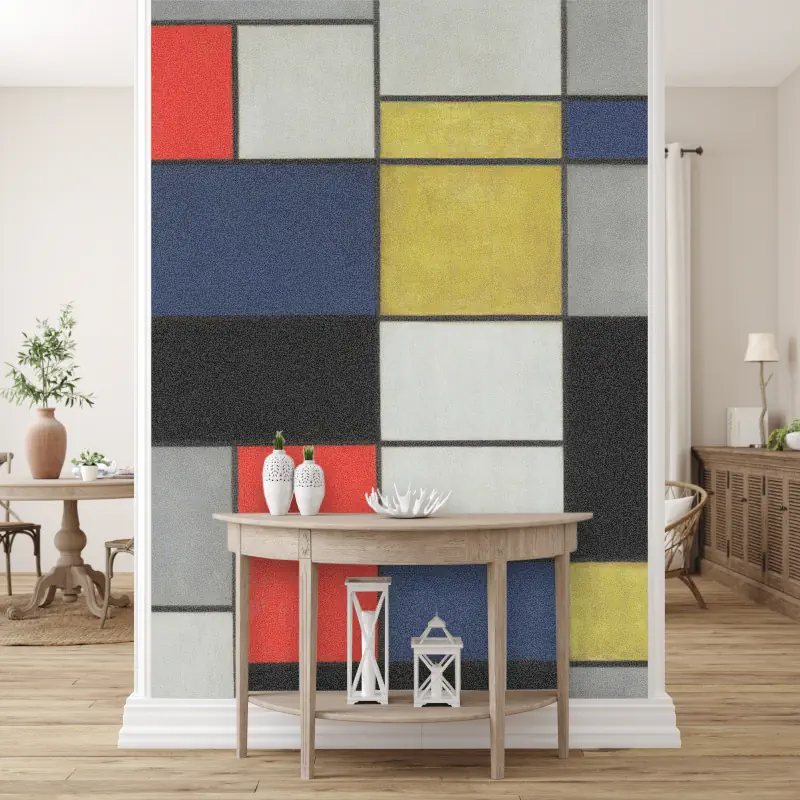 De Grote Compositie A van Mondriaan De Grote Compositie A van Mondriaan - Afbeelding 4