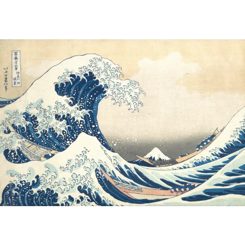 De Grote Golf bij Kanagawa van Hokusai de-grote-golf-bij-kanagawa-van-katsushika-hokusai