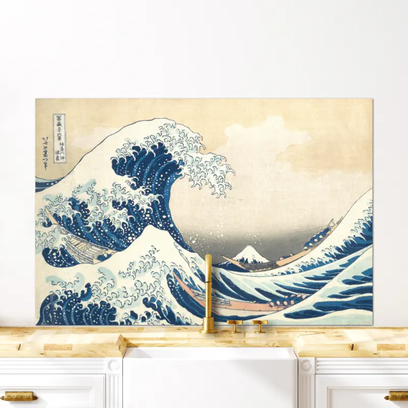 De Grote Golf bij Kanagawa van Hokusai De Grote Golf bij Kanagawa van Hokusai - Afbeelding 5
