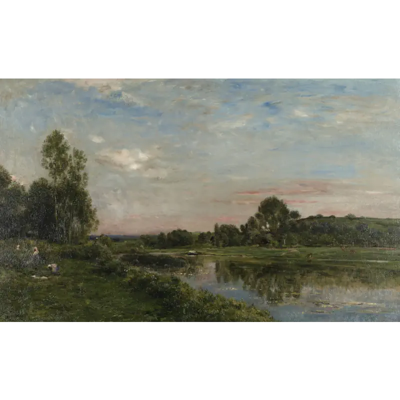 De Oise Rivierbank van Charles Daubigny de-oise-rivierbank-van-charles-daubigny