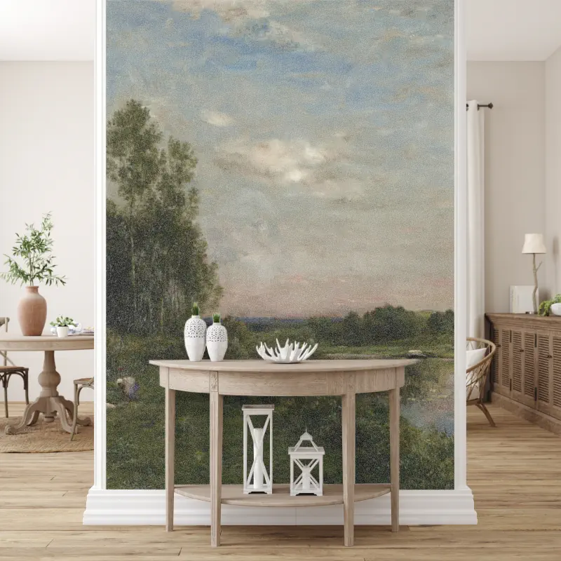 De Oise Rivierbank van Charles Daubigny De Oise Rivierbank van Charles Daubigny - Afbeelding 4