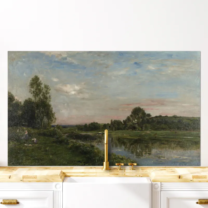 De Oise Rivierbank van Charles Daubigny De Oise Rivierbank van Charles Daubigny - Afbeelding 5