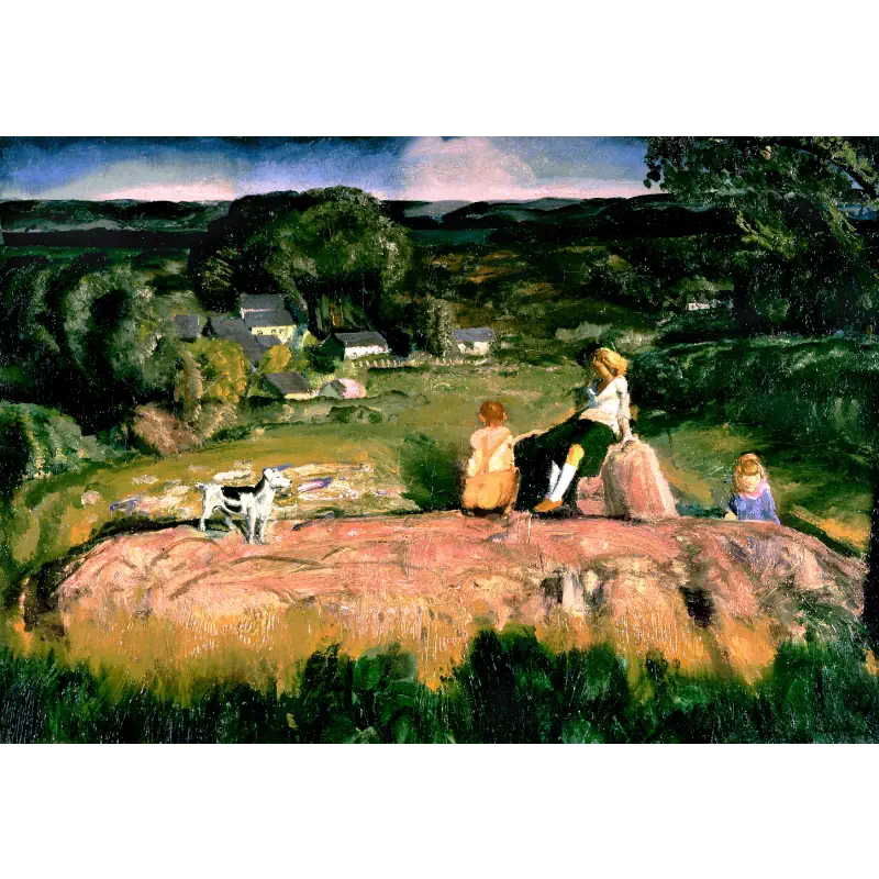 Drie Kinderen in een Wei van George Bellows drie-kinderen-in-een-wei-van-george-bellows