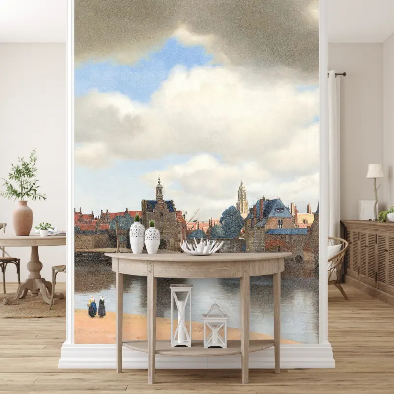 Gezicht op Delft van Vermeer Gezicht op Delft van Vermeer - Afbeelding 4