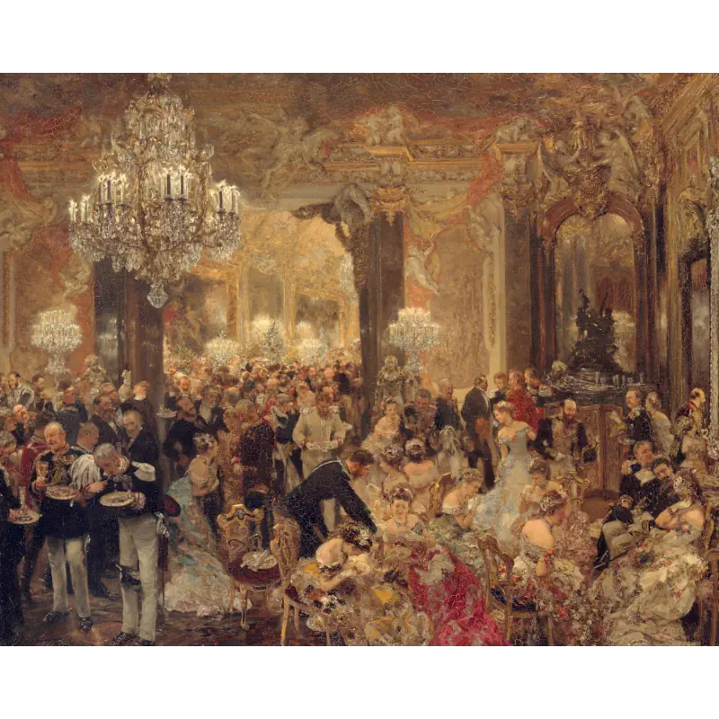 Het Diner op het Bal van Adolph Menzel het-diner-op-het-bal-van-adolph-menzel
