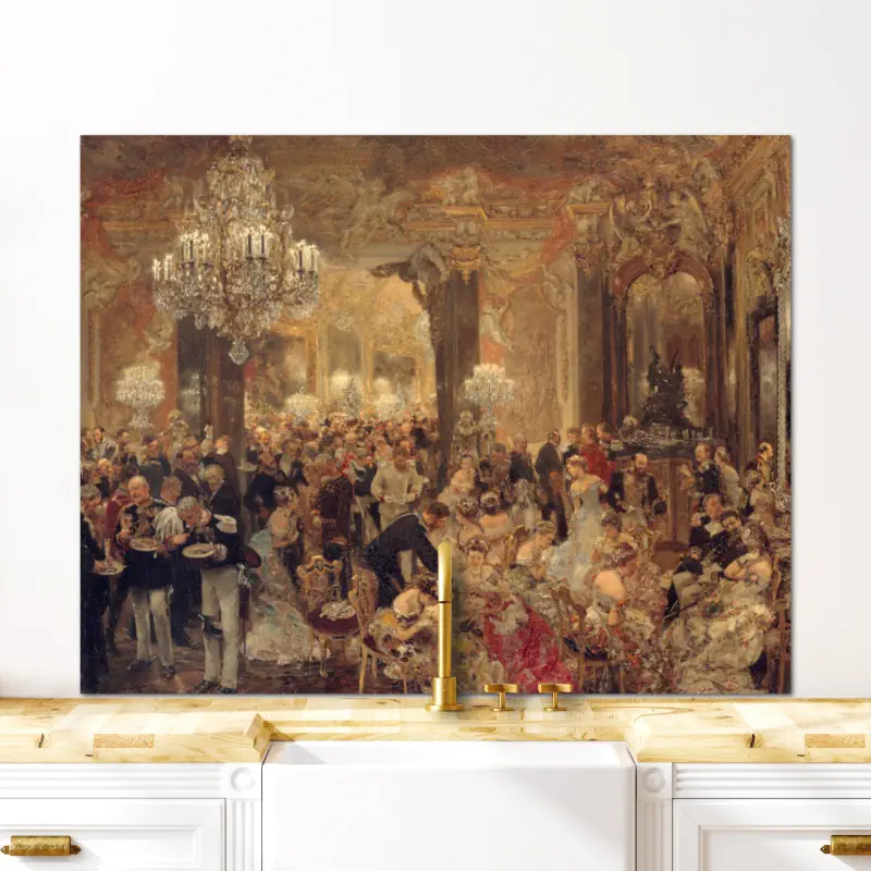 Het Diner op het Bal van Adolph Menzel Het Diner op het Bal van Adolph Menzel - Afbeelding 5