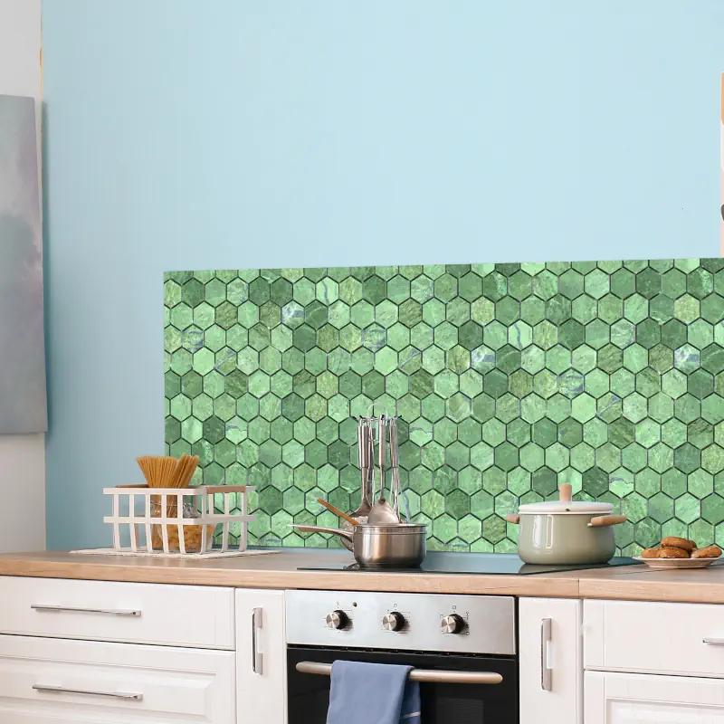 Hexagon Design in het Groen Hexagon Design in het Groen - Afbeelding 2