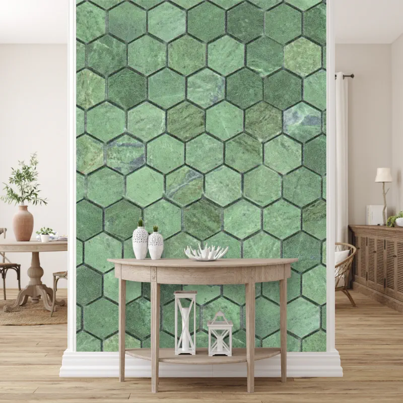 Hexagon Design in het Groen Hexagon Design in het Groen - Afbeelding 4