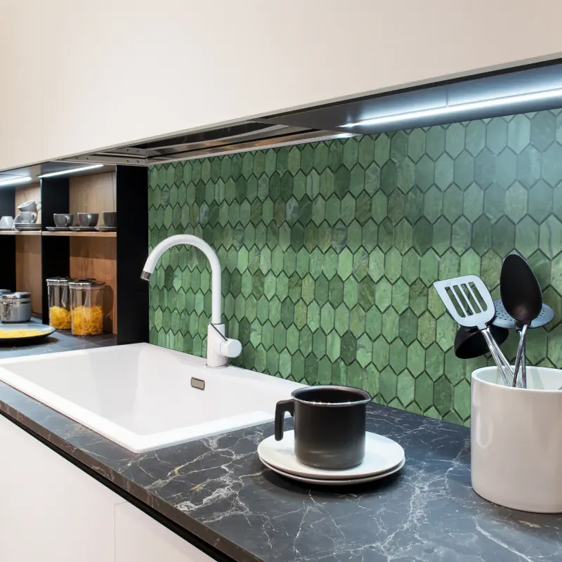 Hexagon Design in het Groen Hexagon Design in het Groen - Afbeelding 6