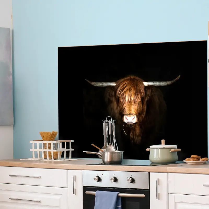 Hooglander eet een Grasspriet Hooglander eet een Grasspriet - Afbeelding 2