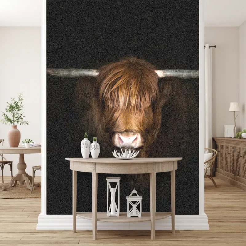 Hooglander eet een Grasspriet Hooglander eet een Grasspriet - Afbeelding 4
