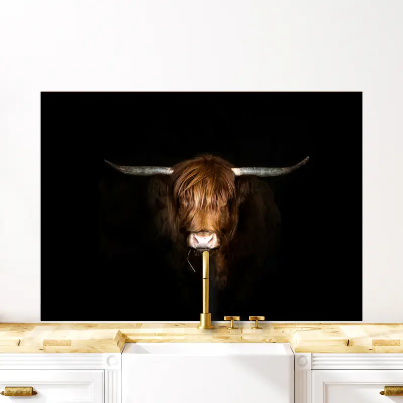 Hooglander eet een Grasspriet Hooglander eet een Grasspriet - Afbeelding 5