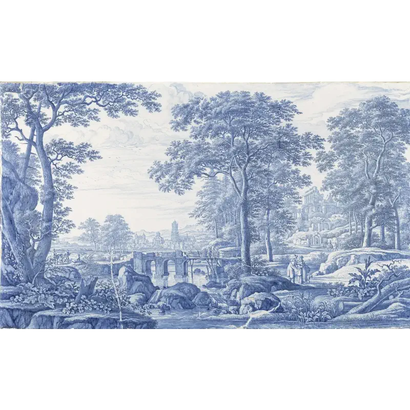 Plaat van Italianiserend Landschap door Frederik van Frytom plaat-van-italianiserend-landschap-door-frederik-van-frytom