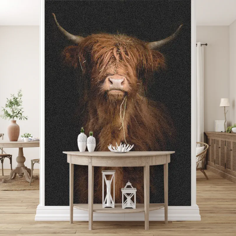 Portret van een Schotse Hooglander Portret van een Schotse Hooglander - Afbeelding 4