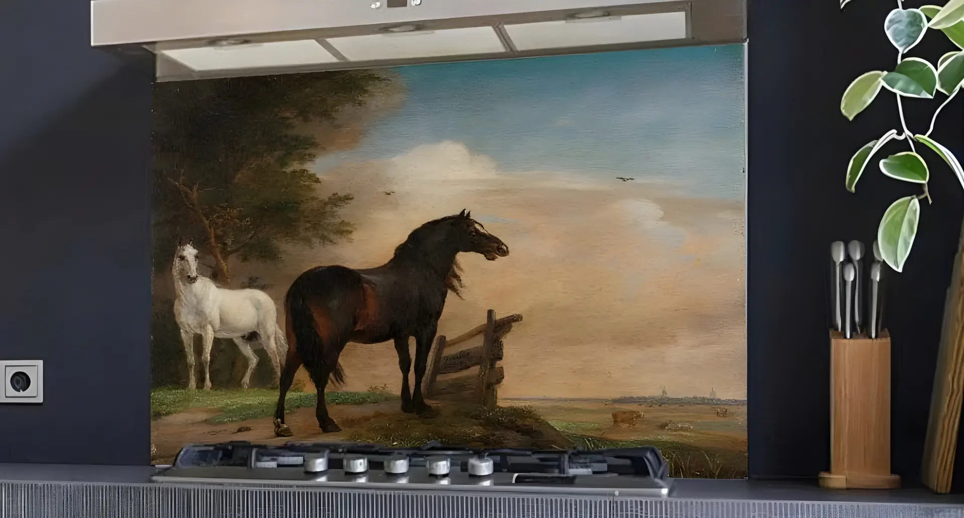 spatscherm keuken