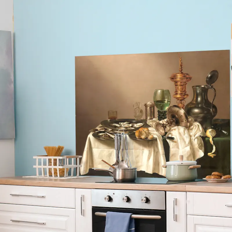 Stilleven met een Vergulde Bokaal van Willem Claesz. Heda Stilleven met een Vergulde Bokaal van Willem Claesz. Heda - Afbeelding 2