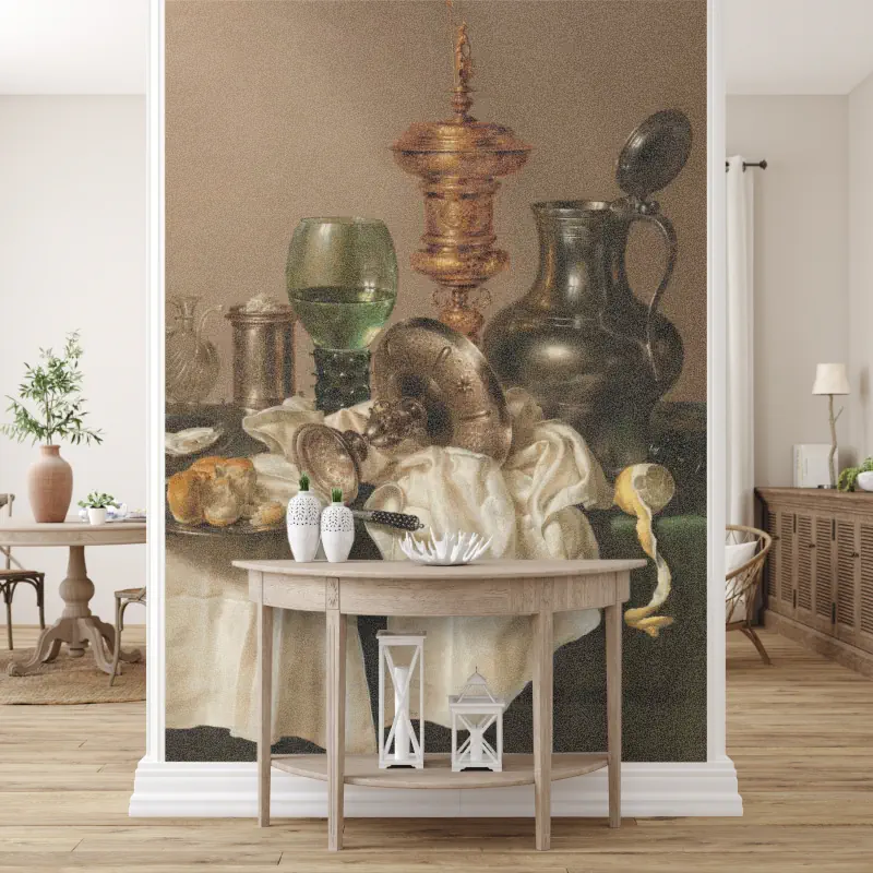 Stilleven met een Vergulde Bokaal van Willem Claesz. Heda Stilleven met een Vergulde Bokaal van Willem Claesz. Heda - Afbeelding 4