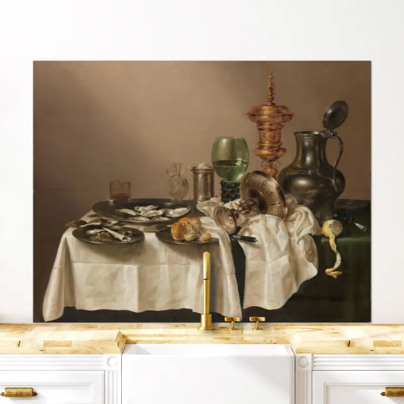 Stilleven met een Vergulde Bokaal van Willem Claesz. Heda Stilleven met een Vergulde Bokaal van Willem Claesz. Heda - Afbeelding 5