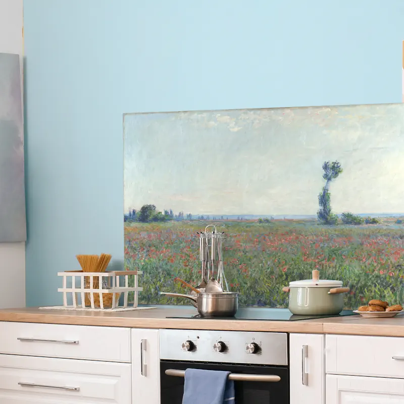 Veld met Klaprozen van Monet Veld met Klaprozen van Monet - Afbeelding 2