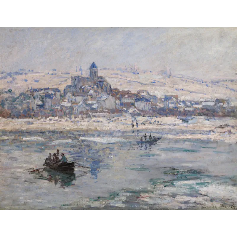 Vétheuil in de Winter van Monet vétheuil-in-de-winter-van-monet