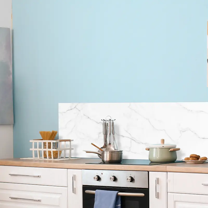 Wit Marmeren Design met Donkere Aderen Wit Marmeren Design met Donkere Aderen - Afbeelding 2