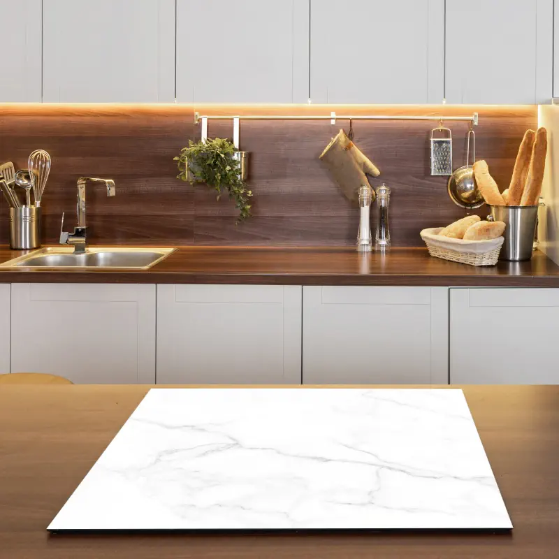 Wit Marmeren Design met Donkere Aderen Wit Marmeren Design met Donkere Aderen - Afbeelding 3