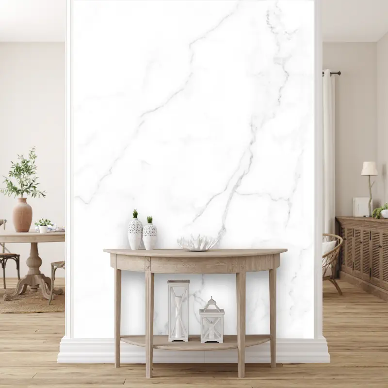 Wit Marmeren Design met Donkere Aderen Wit Marmeren Design met Donkere Aderen - Afbeelding 4