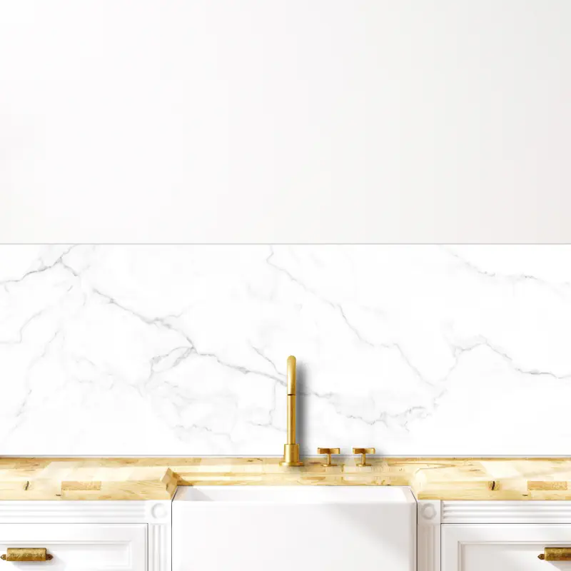 Wit Marmeren Design met Donkere Aderen Wit Marmeren Design met Donkere Aderen - Afbeelding 5