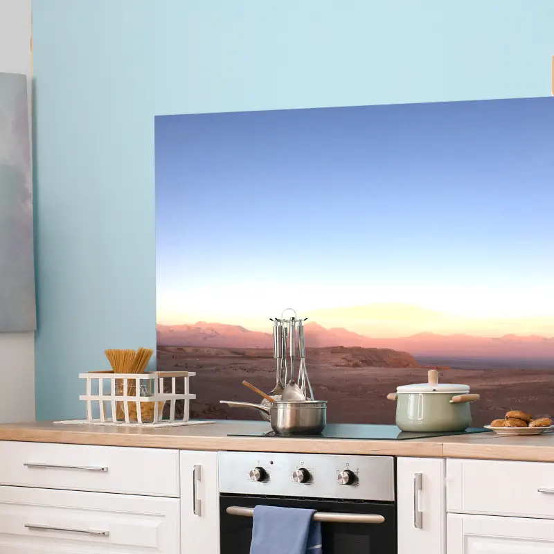 Woestijnlandschap met een Blauwe Lucht Woestijnlandschap met een Blauwe Lucht - Afbeelding 2