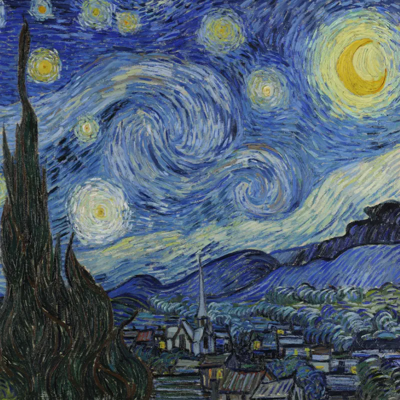 de-sterrennacht-door-van-gogh de sterrennacht door van gogh